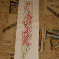 Работа «гладиолусы  20 *92 см»