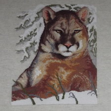 Работа «Пума на снегу»