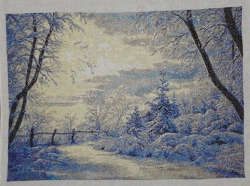 Работа «Зимний пейзаж»