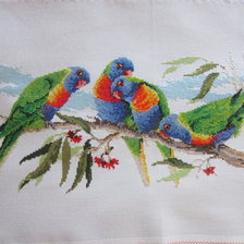 Работа «Попугайчики»