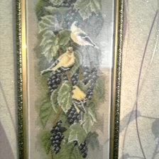 Работа «Виноград и птички»