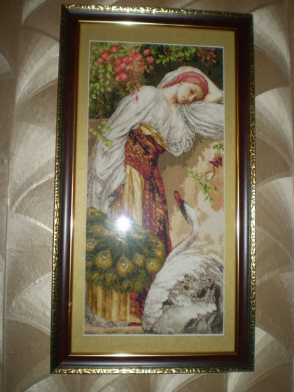 Работа «Девушка с лебедем»