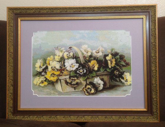 Работа «Анютины глазки»