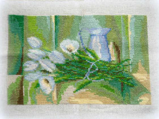 Работа «Букет білих квітів»