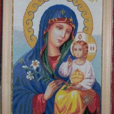 Работа «Божья Матерь Неувядаемый Цвет»