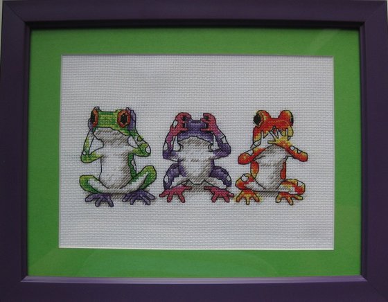 Работа «Трио древесных лягушек»