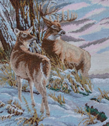 Работа «Зимовка олений»