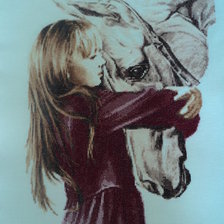 Работа «Девочка с лошадью»