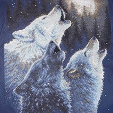 Работа «Волки. Заказ на вышивку в подарок.»