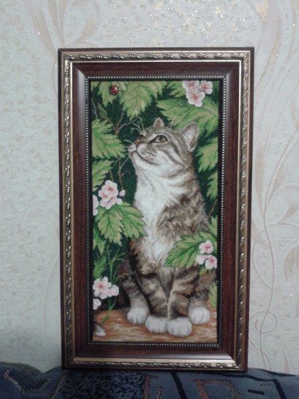 Работа «Котофей теперь тоже в рамочке»