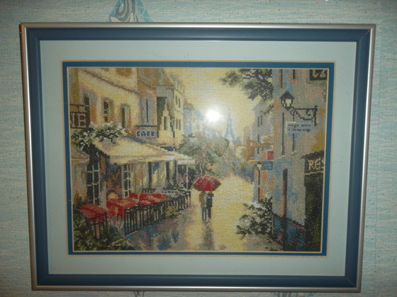 Работа «Париж после дождя»