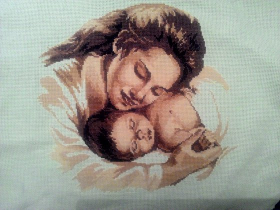 Работа «овен, мамина радость, 30х32 см»