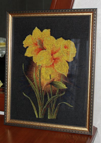 Работа «Цветы желтые»