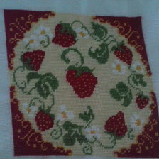 Работа «Подушка "клубнички"»