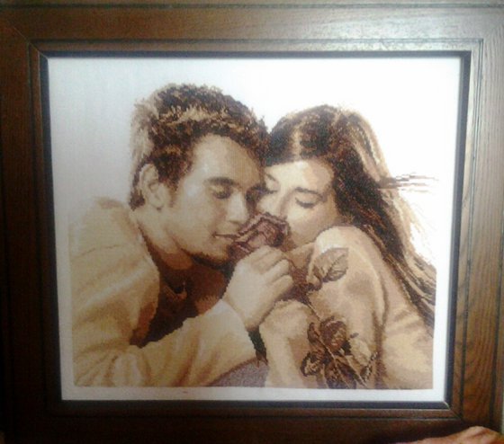 Работа «Влюбленные»