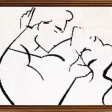 Работа «Контурная вышивка»