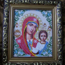 Работа «Казанская Богоматерь.Бисер.»