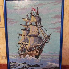 Работа «Эта картинка тоже в подарок на ДР моряку...»