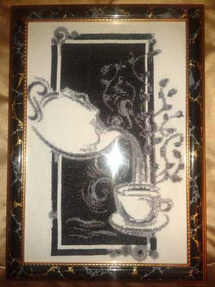 Работа «чаепитие в рамке»