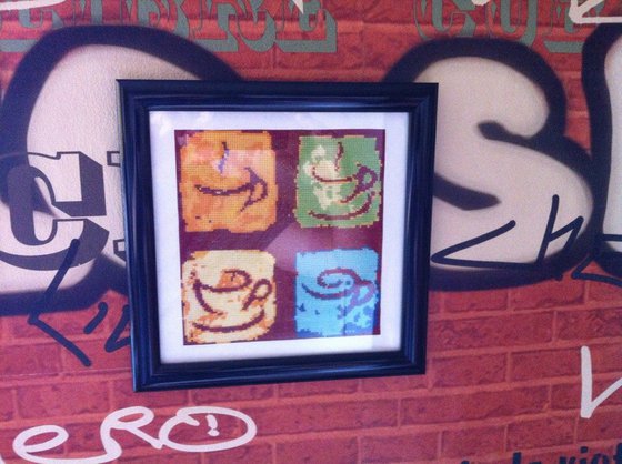 Работа «чашка кофе. Поп-арт»