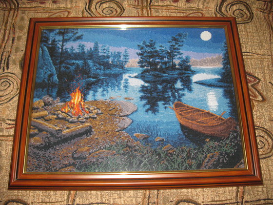 Работа «Костер в ночи»