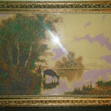 Работа «Олени на водопое»