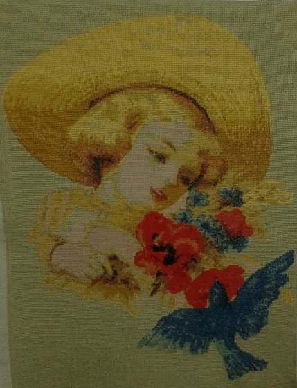 Работа «Девочка с букетом»