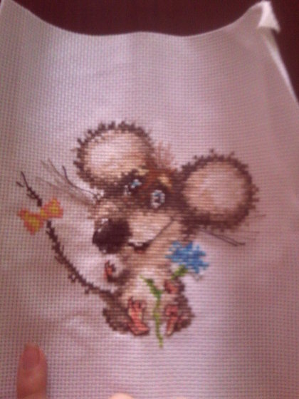 Работа «влюбленный мышонок»