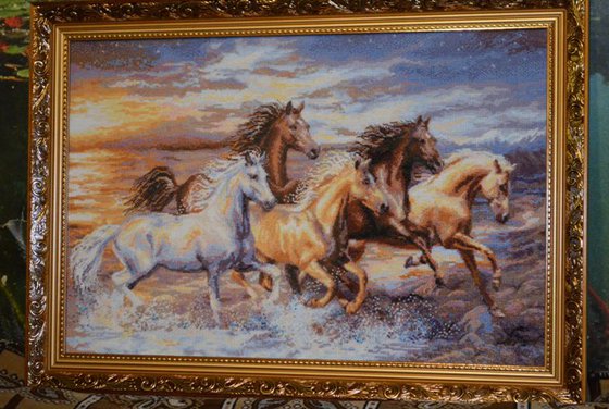 Работа «В лучах заката»