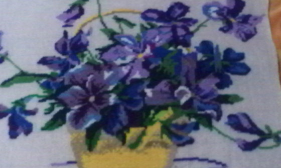 Работа «анютины глазки»