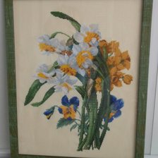 Работа «Нарциссы и анютины глазки.»