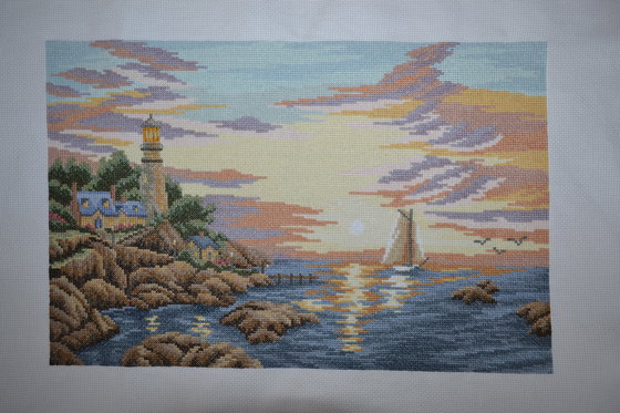 Работа «Закат на море»