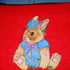 Работа «Зайчик-девочка»