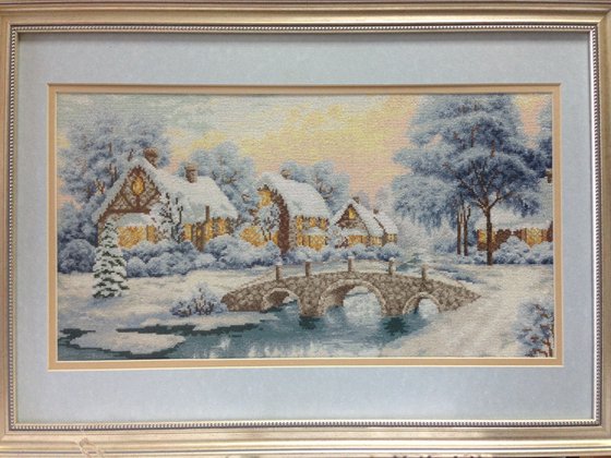 Работа «Зимний закат»