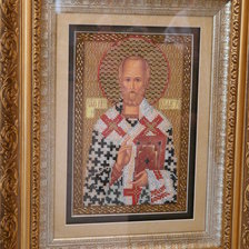 Работа «Св. Николай Чудотворец (бисер)»