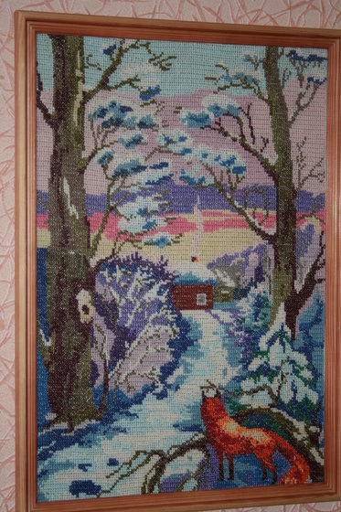 Работа «Закат в лесу»