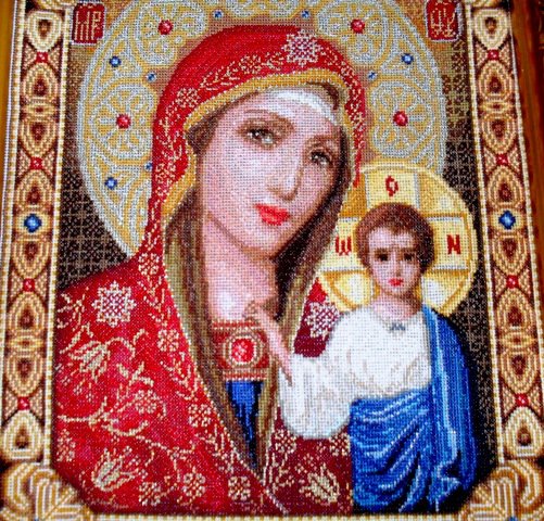 Работа «Икона Казанской Богоматери»