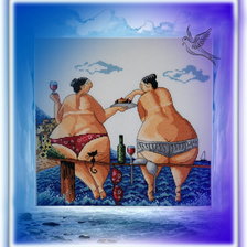 Работа «"Красавицы в отпуске"»