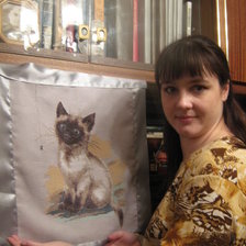 Работа «Кошка и я»