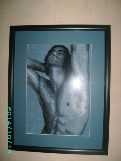 Работа «он в голубых тонах»