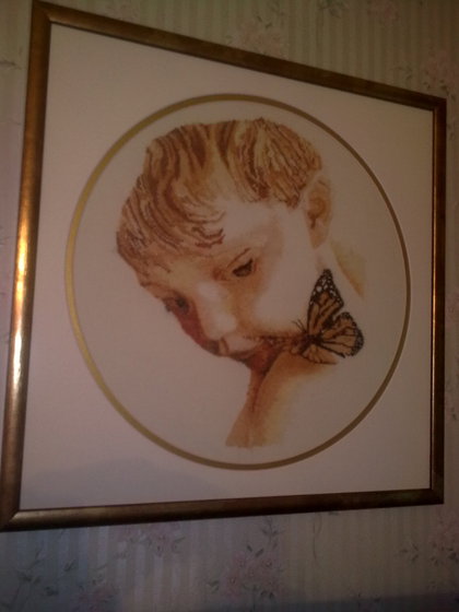 Работа «мальчик с бабочкой»