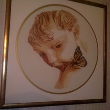 Работа «мальчик с бабочкой»