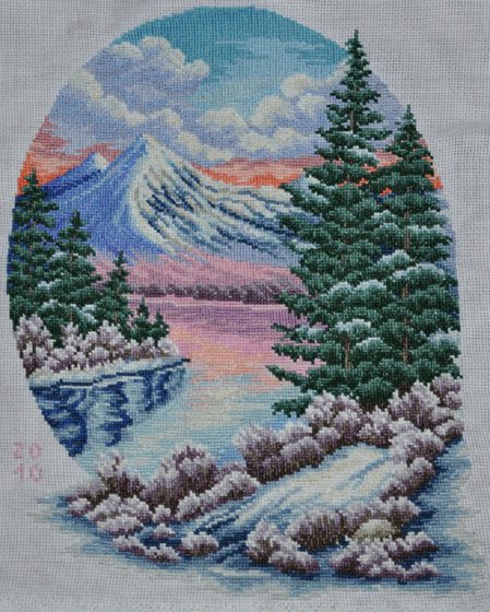 Работа «Зимний пейзаж»