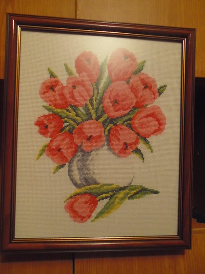 Работа «букет тюльпанов»