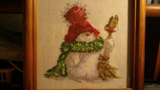 Работа «снеговичок»