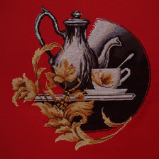 Работа «Натюрморт на красном»