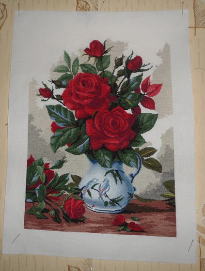 Работа «красные розы»