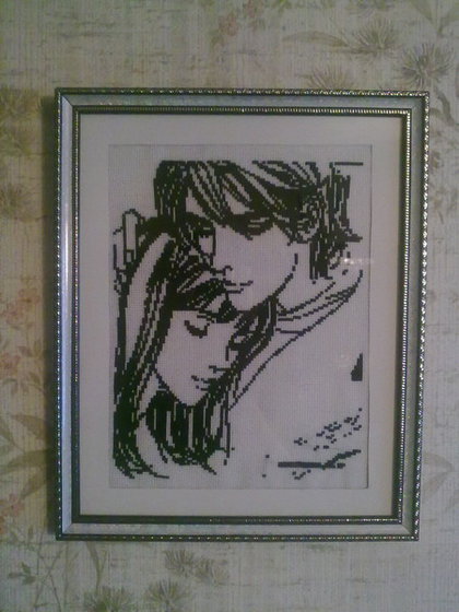 Работа «Влюблённые»