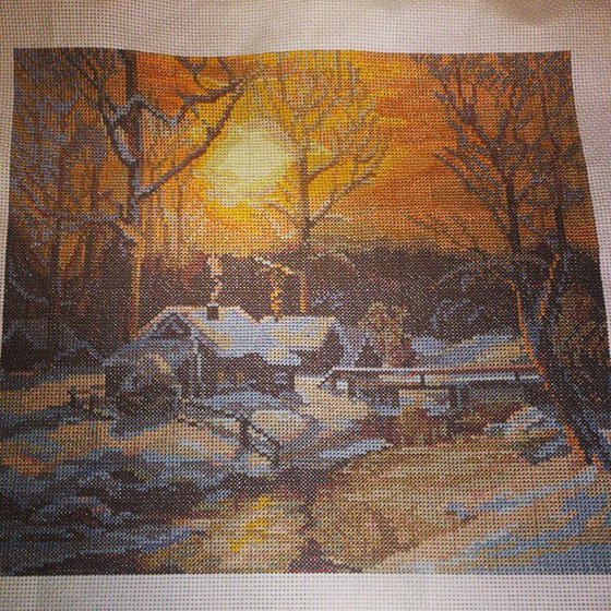 Работа «Зимнее утро»