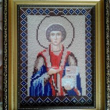Работа «Икона Святой Пантелеймон-целитель»